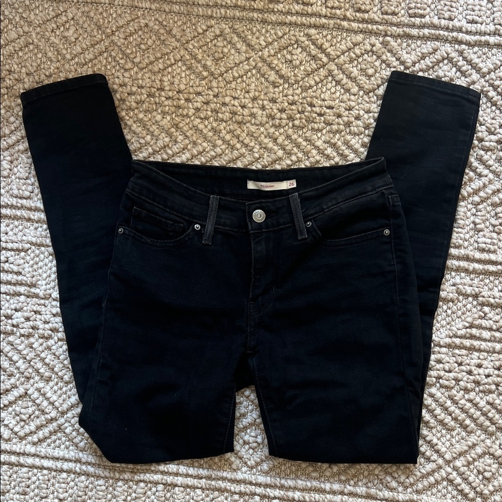 Levi 711 Skinny Classic Black Women's Jeans